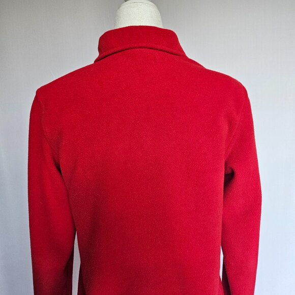 GAP Women's Red Fleece Zippered Jacket with Pockets, Size XS - Picture 15 of 16